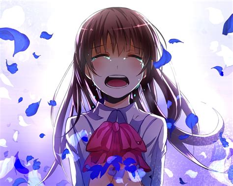 Wallpaper Tears Anime Girl Crying Resolution2000x1500 Wallpx
