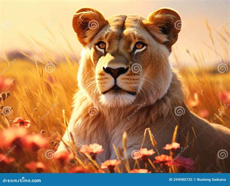 Lioness Stock Illustration Illustration Of Creativity 294980732