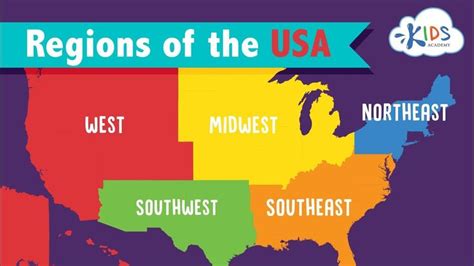 Regions Of The Usa Geography For Kids Kids Academy Geography Kids