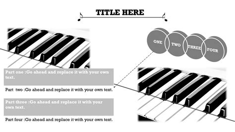 Piano Music Powerpoint Templates Black Music White Free Ppt