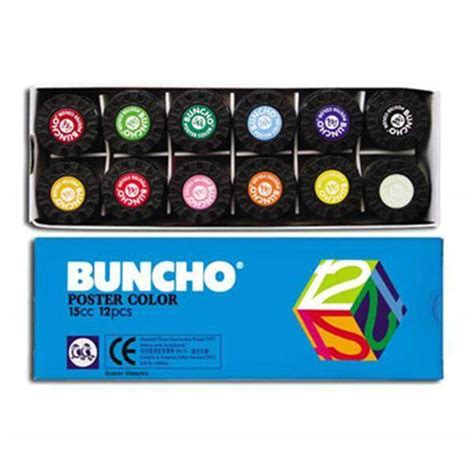 Buncho Poster Colour 15cc 12 Colour