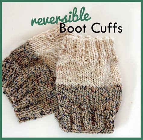 10 free knit boot cuff patterns. Keep Someone's Legs Warm with Reversible Boot Cuffs | Knit ...