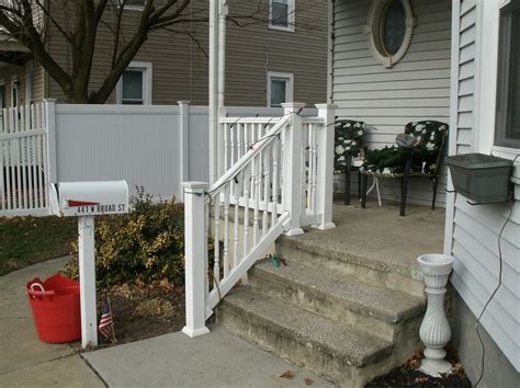 Decorative concrete stairs offer endless design possibilities for creating a grand front absence of handrails accounts for a large percentage of falls on stairways, according to cornell. Complete Home Remodeling and Construction 856-956-6425: Exterior Stair design vinyl Severe ...