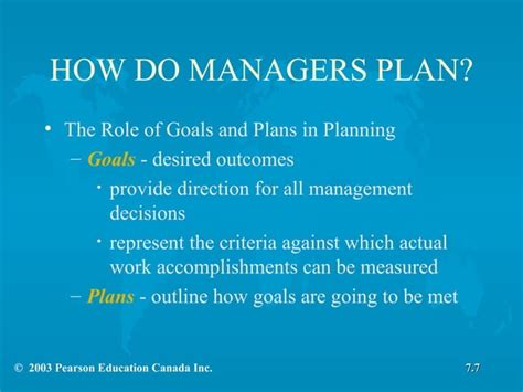Chapter 7 Foundations Of Planning Ppt