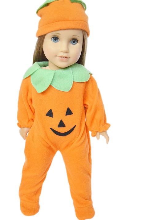 Brittanys Pumpkin Outfit For American Girl Dolls And Bitty Twins