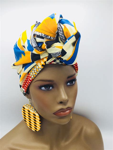 African Ankara Head Wrap Head Wraps African Scarf African Head Wraps