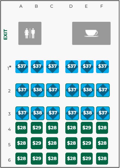 Frontier Airlines Seating Diagram Bruin Blog