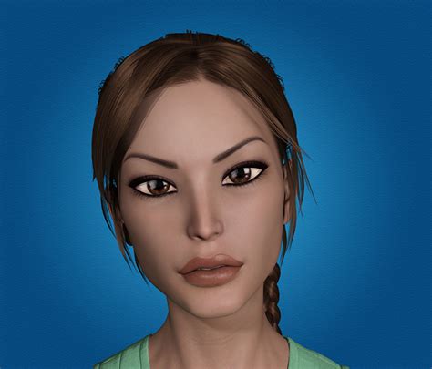 Wallpaper Tomb Raider Lara Croft Face Young Woman 3d Graphics Vdeo