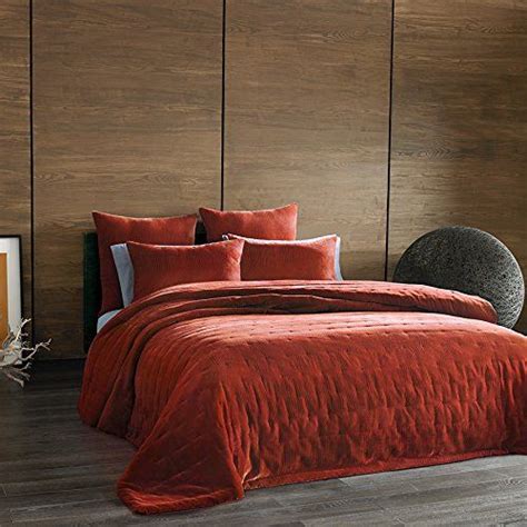 Cute orange bedding set #n8458 notice: King Coverlet (Kevin O'Brien Cirrus Burnt Orange) Kevin O ...