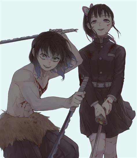 Inosuke And Kanao Anime Demon Slayer Anime Slayer
