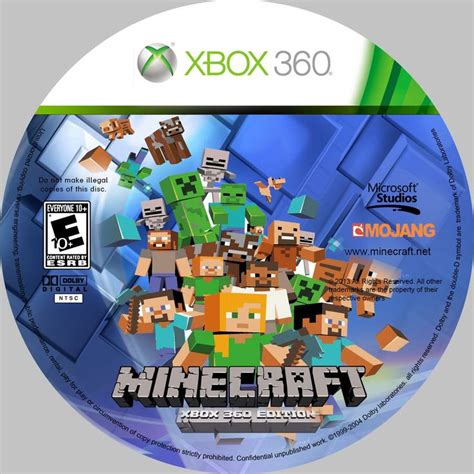 Minecraft Cover Xboxlabel Minecraft Xbox 360 Edition Cover Capas Br