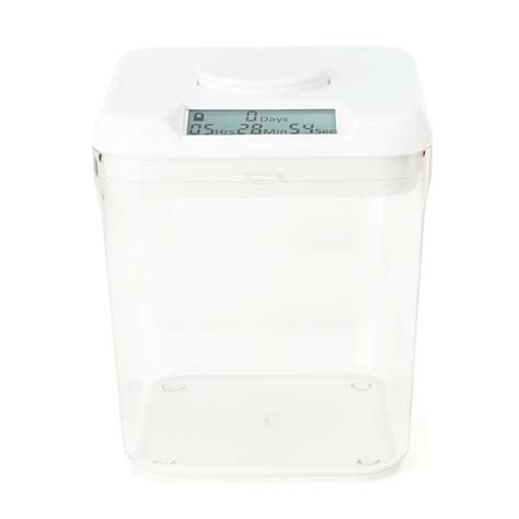Time Locking Container White Clear Base Kitchen Safe Touch Of