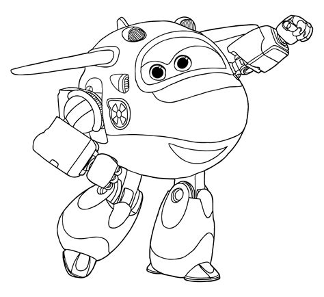 Coloriage super wings donnie mode robot. Disegni Da Stampare E Colorare Super Wings