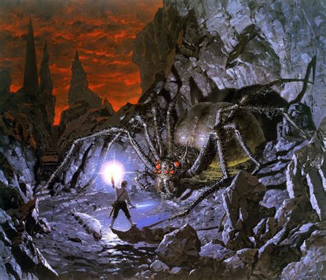 Shelob S Retreat By Ted Nasmith Tolkien Middle Earth Art Lord Of