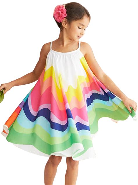 Mother And Kids Girls Clothing Wholesale Summer Baby Girls Ins Rainbow