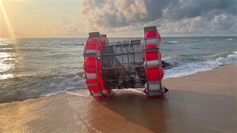 Florida man riding human-sized hamster wheel in Atlantic Ocean faces
