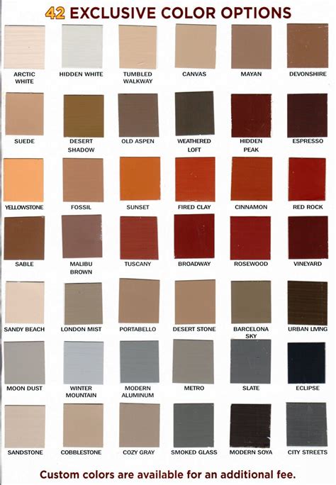 Our Brick Staining Color Chart Can Help You Decide How You Want Your