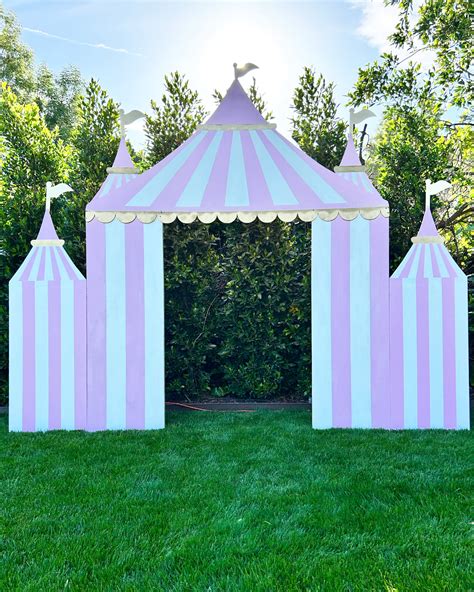 double pink circus carnival tent backdrop platinum prop house inc
