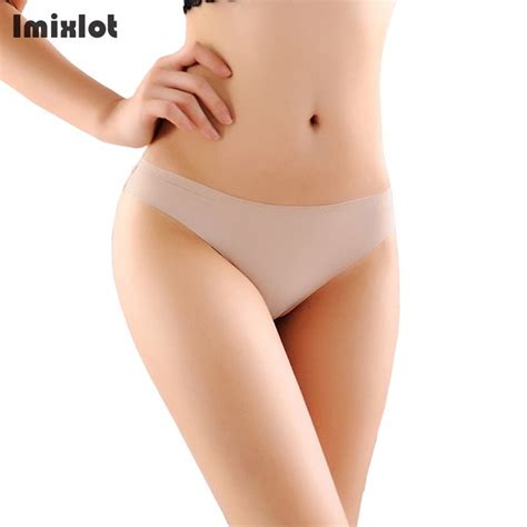 Imixlot Women Underwear Solid Seamless T Panties G String Female Sexy Thongs Intimates Ultrathin