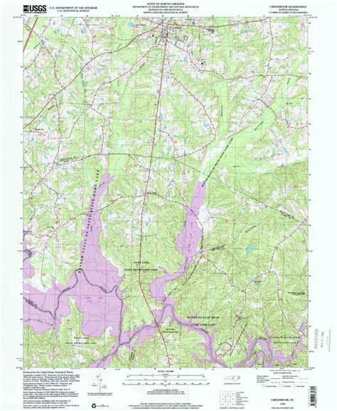 Creedmoor Nc 1998 24000 Scale Map By United States Geological