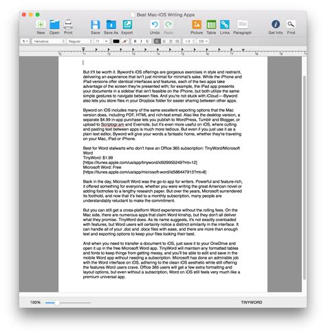 No mac app or mobile apps. The best cross-platform writing apps for Mac and iOS ...