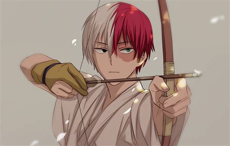 วอลเปเปอร์ อะนิเมะชาย Shoto Todoroki Shouto Todoroki ผมหลายสี หัว