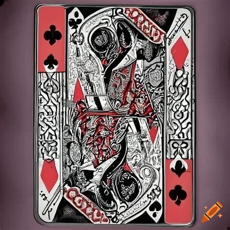 Surrealist Joker Playing Card With Unique Motifs And Textures On Craiyon