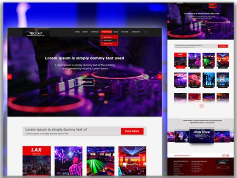 Music Website Design #website design website mockup #website-mockup-design #psdWebsite #website ...