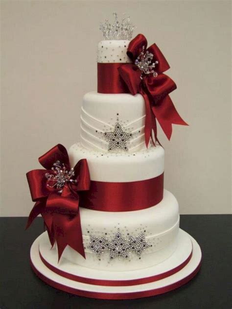 35 Best Christmas Wedding Cakes Decorations Christmas Wedding Cakes