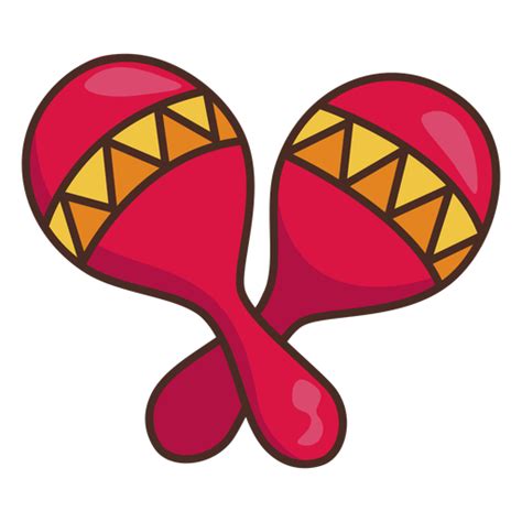 Mexican Maracas Colorful Icon Stroke Transparent Png And Svg Vector File