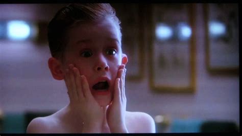Kevin Mccallister Screaming In The Bathroom In Slow Motion While