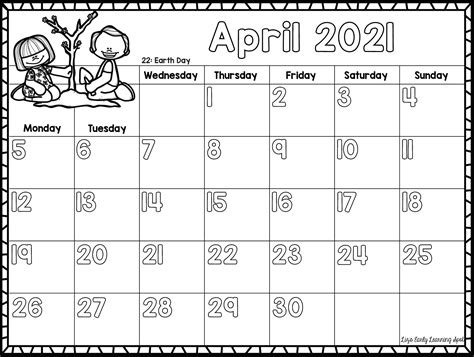 April 2021 April 2021 Calendar Free Printable Calendar
