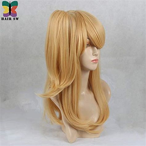 TwinS Fairy Tail Lucy Heartfilia Cosplay Wigs Synthetic Hair Golden
