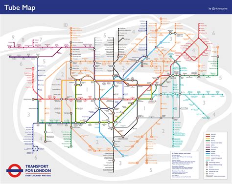 Unofficial Map Redesigned London Underground Map Transit Maps