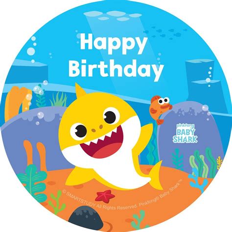 Baby Shark Stickers Sheet Of 12 Baby Shark Shark Theme Birthday