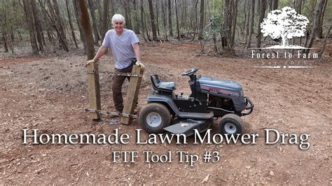 Check out the best lawn leveling rakes for your garden. Homemade Lawn Mower Drag - YouTube