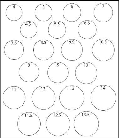 We also know that the average sized woman in the u.s. ring size for your love ring | Printable ring size chart ...