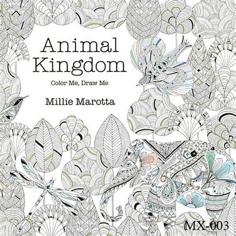 Adult Colouring Book Animal Kingdom Mx 003