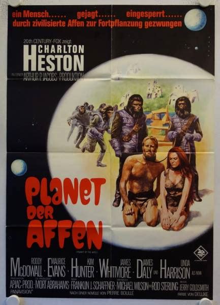 Planet Der Affen Originales Deutsches Filmplakat