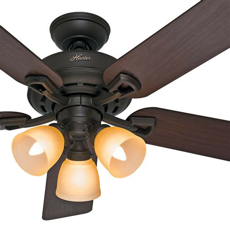 The wiring instructions for your new hunter fan differ slightly based on the type of wall switch and your fan's control system (pull chain, remote control, etc.). 52" Hunter New Bronze Ceiling Fan with Light Kit - Remote ...
