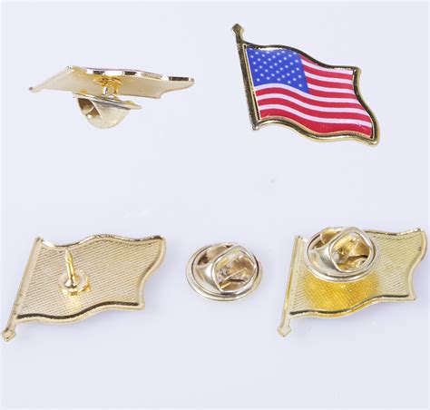 American Flag Lapel Pin 20 Pc Bulk Usa United States Hat Tie Tack Badge