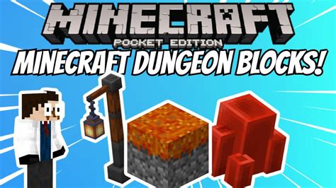 Minecraft Dungeon Blocks Addonmcbe Mcpe 116200 Youtube