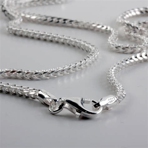 Sterling silver is an alloy made from pure silver and other trace metals, but to fully understand why sterling silver was developed, we must begin with pure silver. Sterling Silver Pendant Chain, Franco Chain Link, Ideal ...