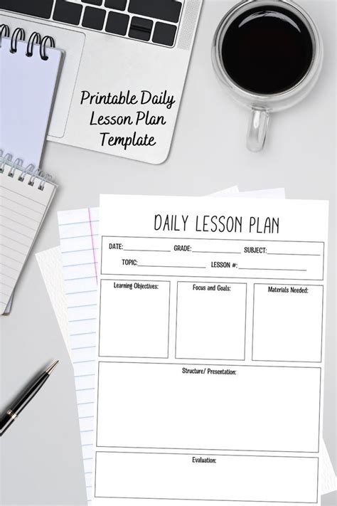 Daily Lesson Plan Template Simple Lesson Plan Template For Educators