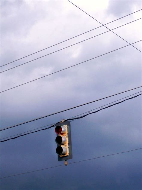 Traffic Light In Storm A Traffic Light On West Broad Stree Flickr