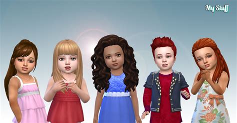 Mystufforigin Toddlers Hair Pack 14 ~ Sims 4 Hairs
