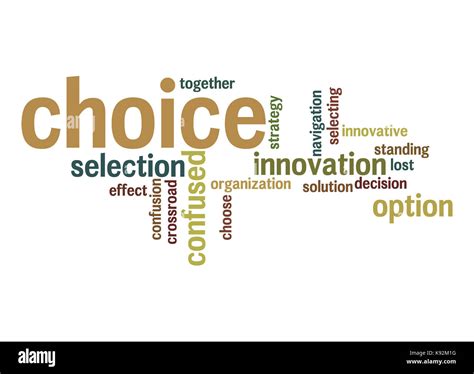 Choice Word Cloud Stock Photo Alamy