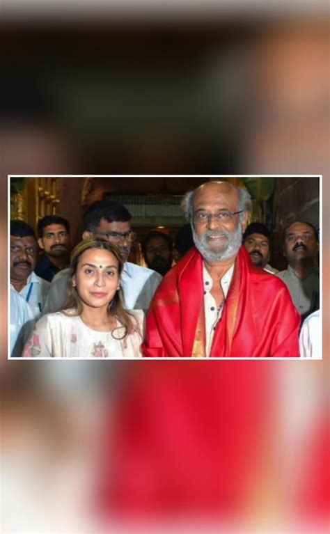 Rajinikanth And Daughter Aishwarya Offer Prayers At Tirumala Temple Entertainment News Inshorts