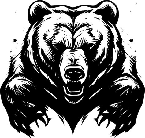 Premium Vector Grizzly Bear Icon Silhouette Logo