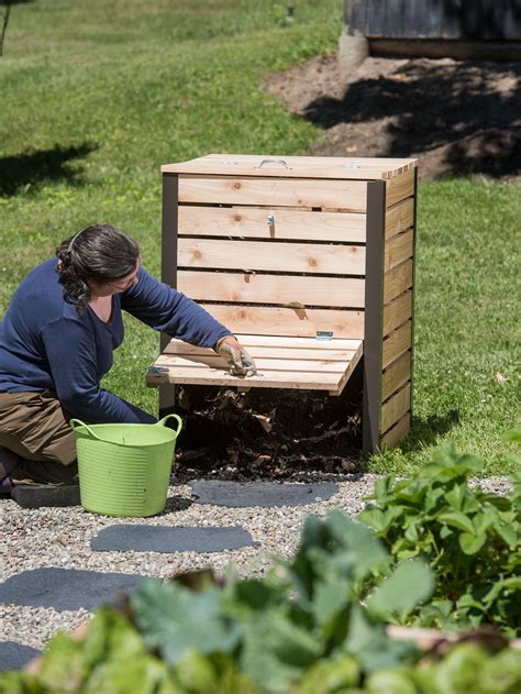 Cedar Compost Bin Gardeners Supply Raised Garden Beds Backyard